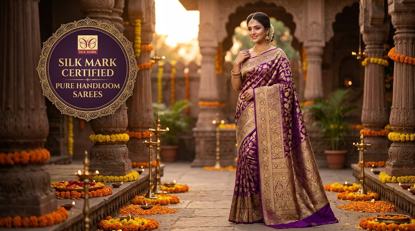 Pure Katan Silk Banarasi & Kanjivaram Sarees